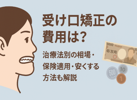 受け口矯正の費用は？治療法別の相場・保険適用・安くする方法も解説