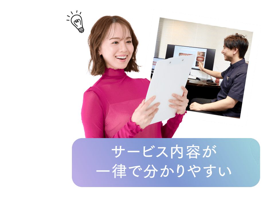 サービス内容が一律で分かりやすい