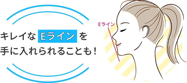 キレイなEラインを手に入れられることも!
